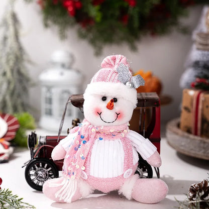 Pink Sequined Figurines