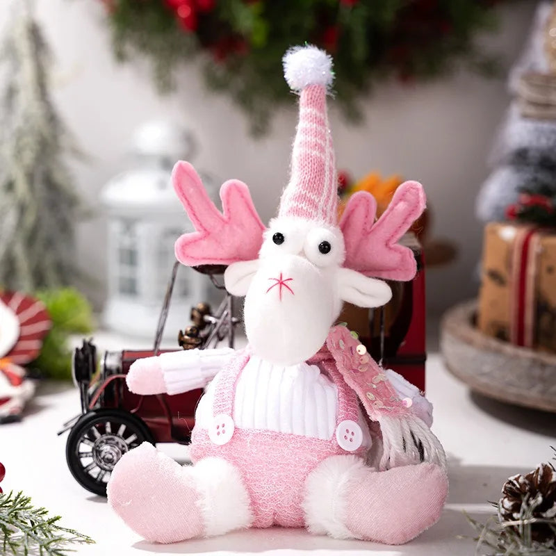 Pink Sequined Figurines