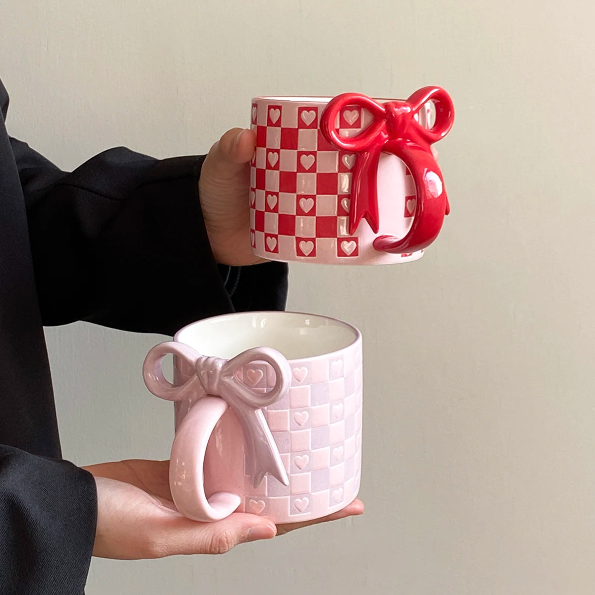 Bow Handle Ceramic Mug