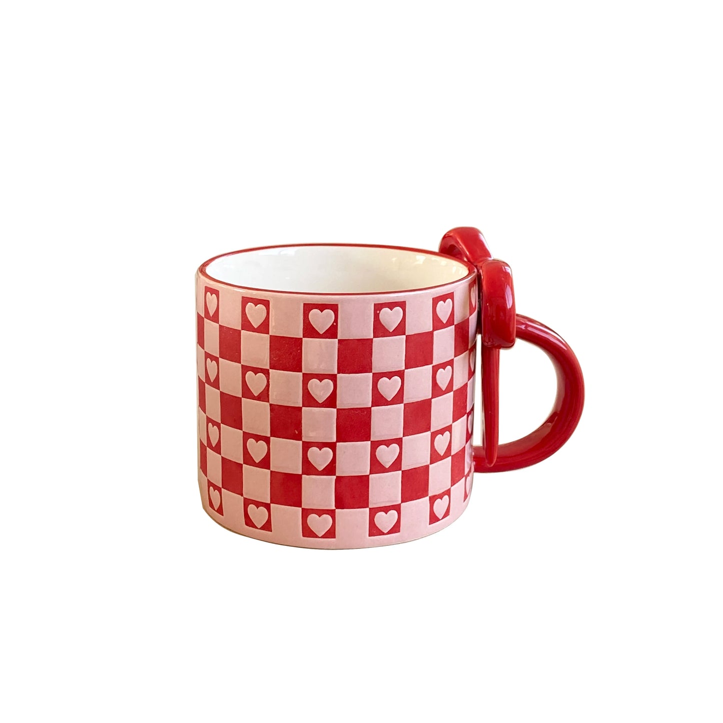 Bow Handle Ceramic Mug