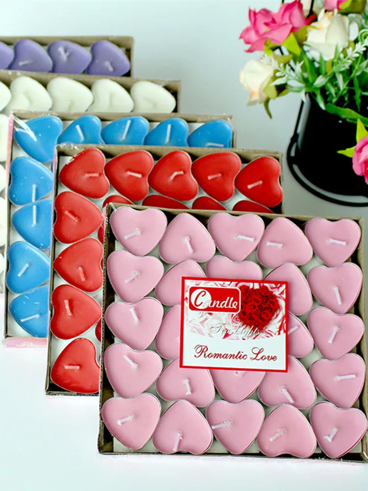 Heart-shaped Tea Candles