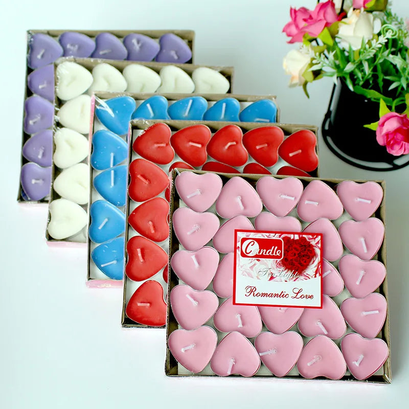 Heart-shaped Tea Candles