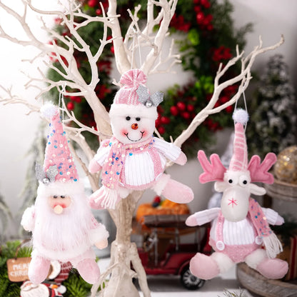 Pink Sequined Figurines
