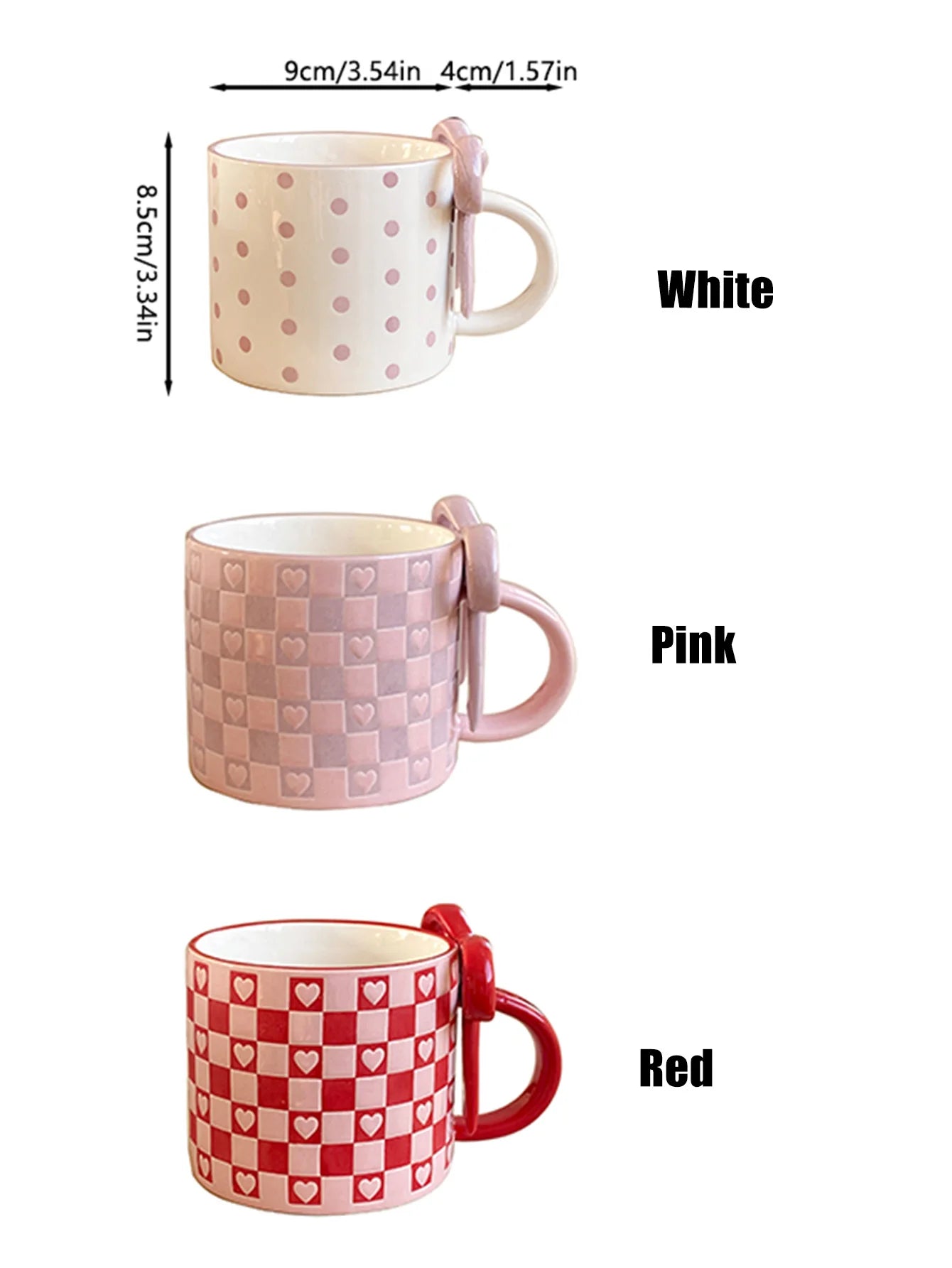 Bow Handle Ceramic Mug