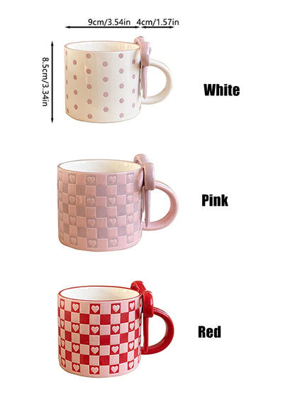 Bow Handle Ceramic Mug
