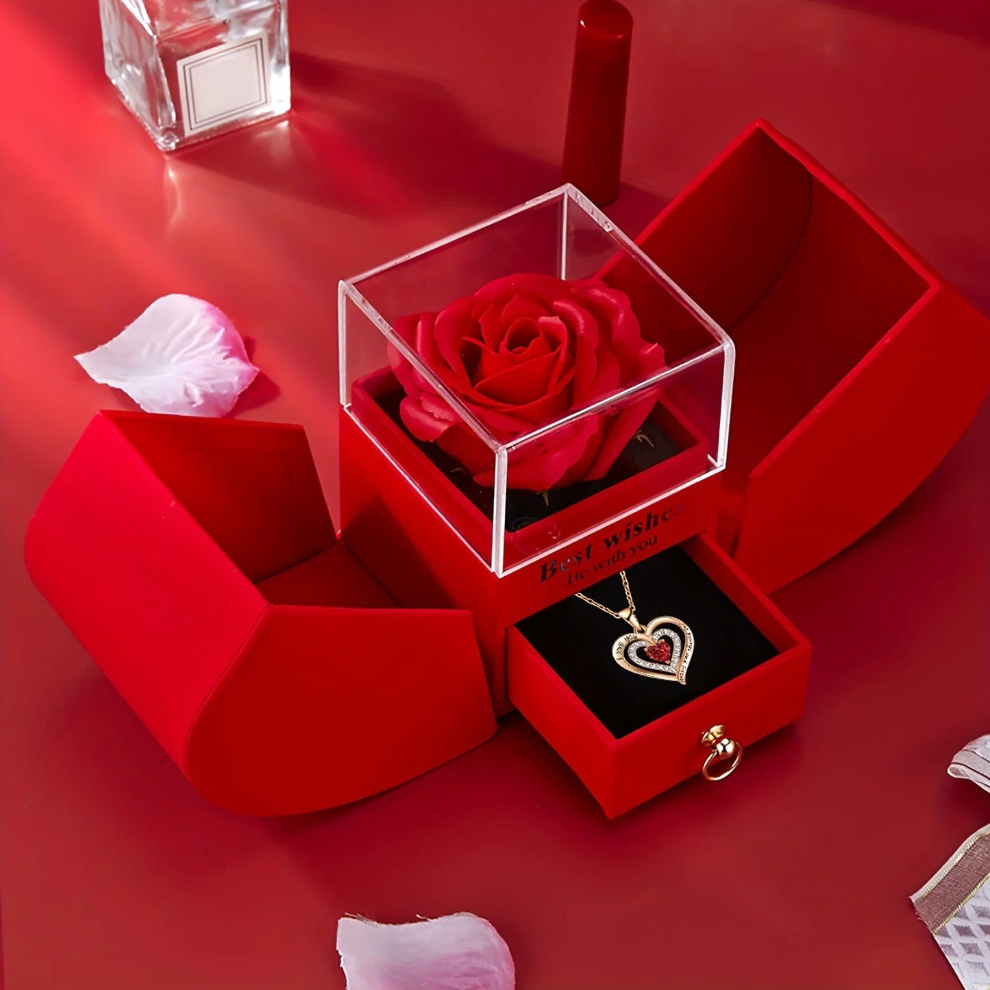 Romantic Red Rose Gift Box